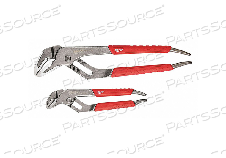 TONGUE AND GROOVE PLIER SET, ADJUSTMENT MECHANISM SELF ADJUSTING, JAW TEXTURE SERRATED, JAW SHAPE FLAT, OVERALL LENGTH 6 IN, 10 IN, MAXIMUM  by Milwaukee Electric Tools