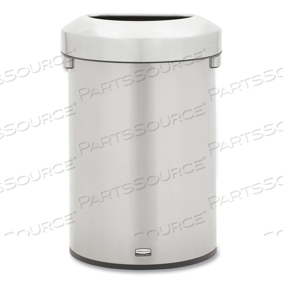 REFINE SERIES WASTE RECEPTACLE, 16 GAL, PLASTIC/STAINLESS STEEL by Rubbermaid Medical Division