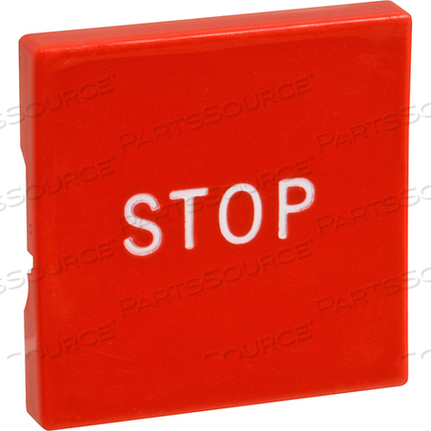 BUTTON, RED/SQW/ STOP MARKING by Oliver Packaging & Equipment