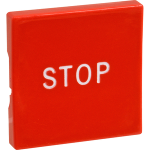 BUTTON, RED/SQW/ STOP MARKING by Oliver Packaging & Equipment