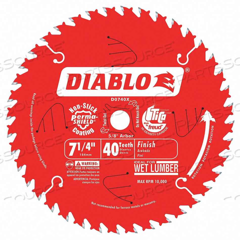CIRCULAR SAW BLADE BLADE DIA 7-1/4 IN. by Diablo