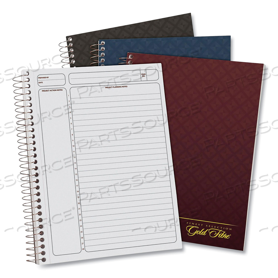 GOLD FIBRE PROJECT PLANNER, 1 SUBJECT, LECTURE/CORNELL RULE, RANDOMLY ASSORTED COVERS, 9.5 X 7.25, 84 SHEETS 