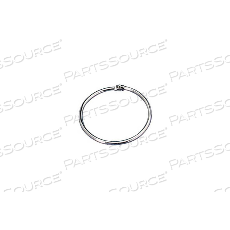 LOOSE-LEAF BOOK RINGS, 3" DIAMETER, SILVER, 10/BOX by Officemate
