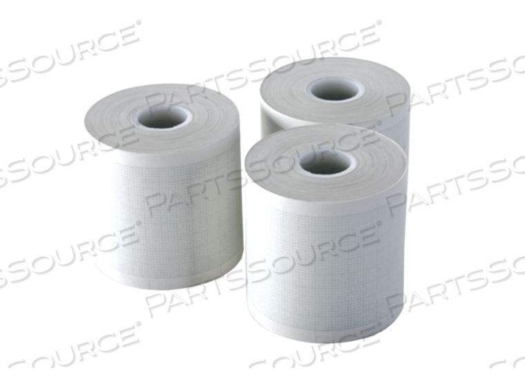 PAPER ROLL, RED GRID, 106 MM X 30.48 M by Physio-Control