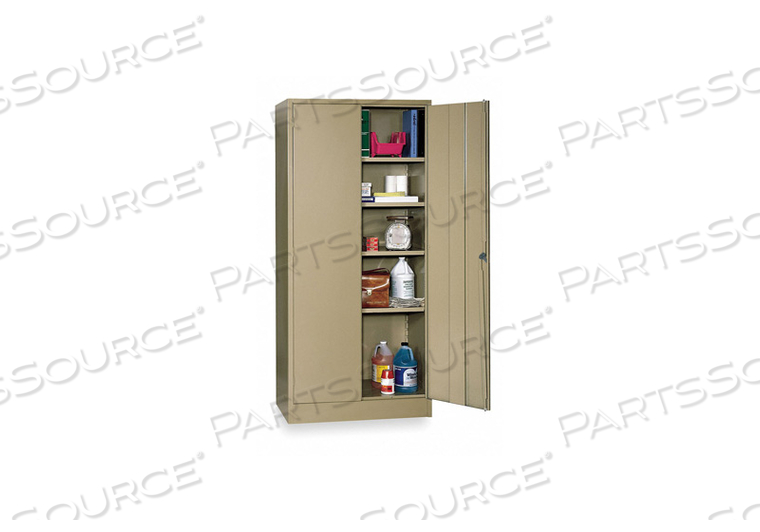 STORAGE CABINET, 36 IN X 18 IN X 78 IN, SWING HANDLE & KEYED, 22 GA PANEL THICK by Edsal