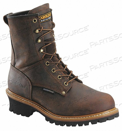 LOGGER BOOT 9 4E BROWN STEEL PR by Carolina Shoe