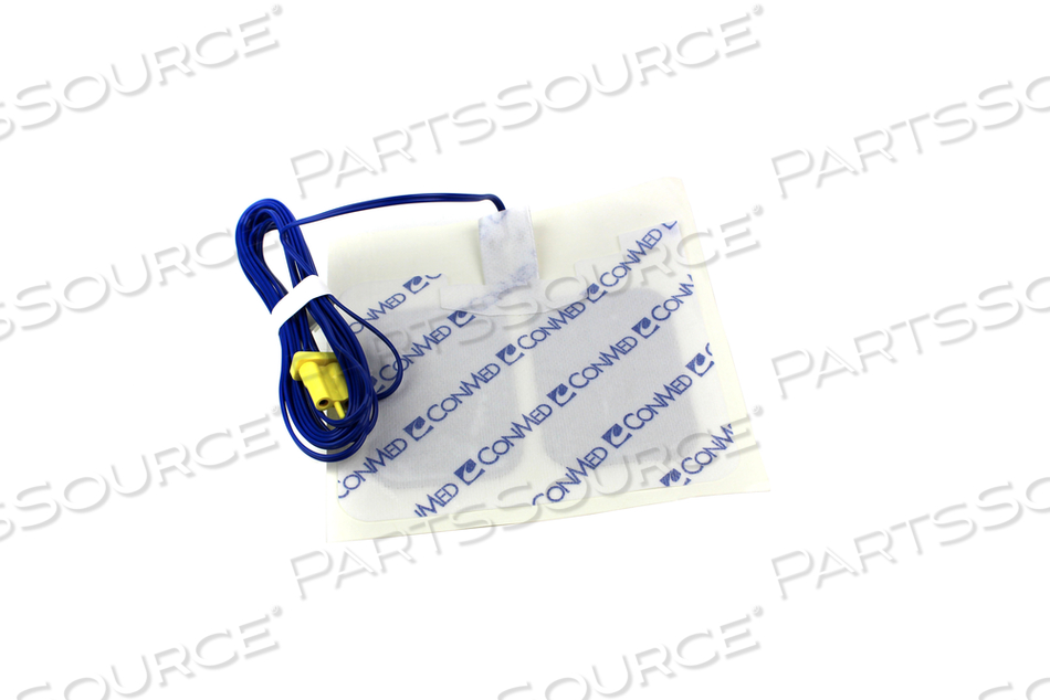 SUREFIT™ DUAL DISPERSIVE ELECTRODE GROUNDING PAD WITH 10FT CABLE by CONMED SUREFIT™ DUAL DISPERSIVE ELECTRODE GROUNDING PAD WITH 10FT CABLE by CONMED