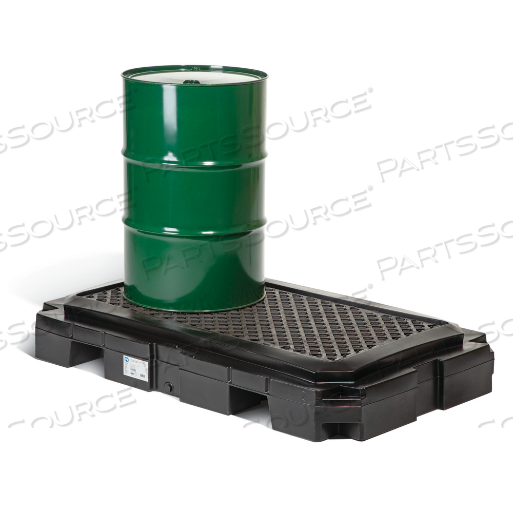 PIG HEAVY-DUTY 2-DRUM POLY SPILL CONTAINMENT PALLET by New Pig Corporation