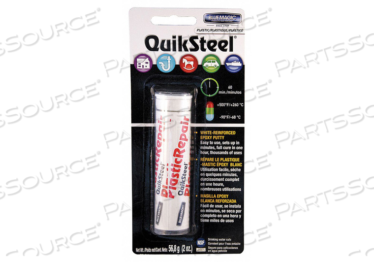 PLASTIC EPOXY PUTTY 2 OZ. WHITE TUBE by Blue Magic PLASTIC EPOXY PUTTY 2 OZ. WHITE TUBE by Blue Magic