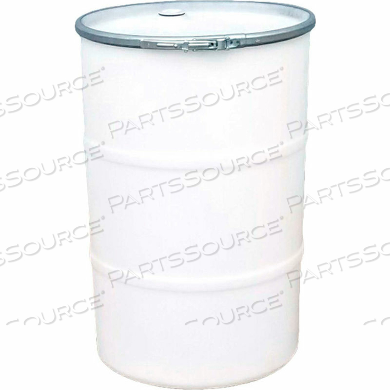 55 GALLON PLASTIC DRUM SS-OH-55 - OPEN HEAD WITH BUNG COVER - LEVER LOCK - NATURAL 