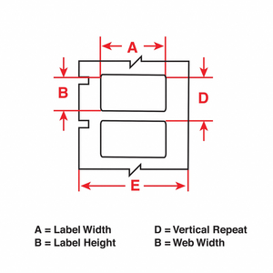 LABEL SILVER 3IN.WX0.75IN.H BRADY B-593 by Brady Americas