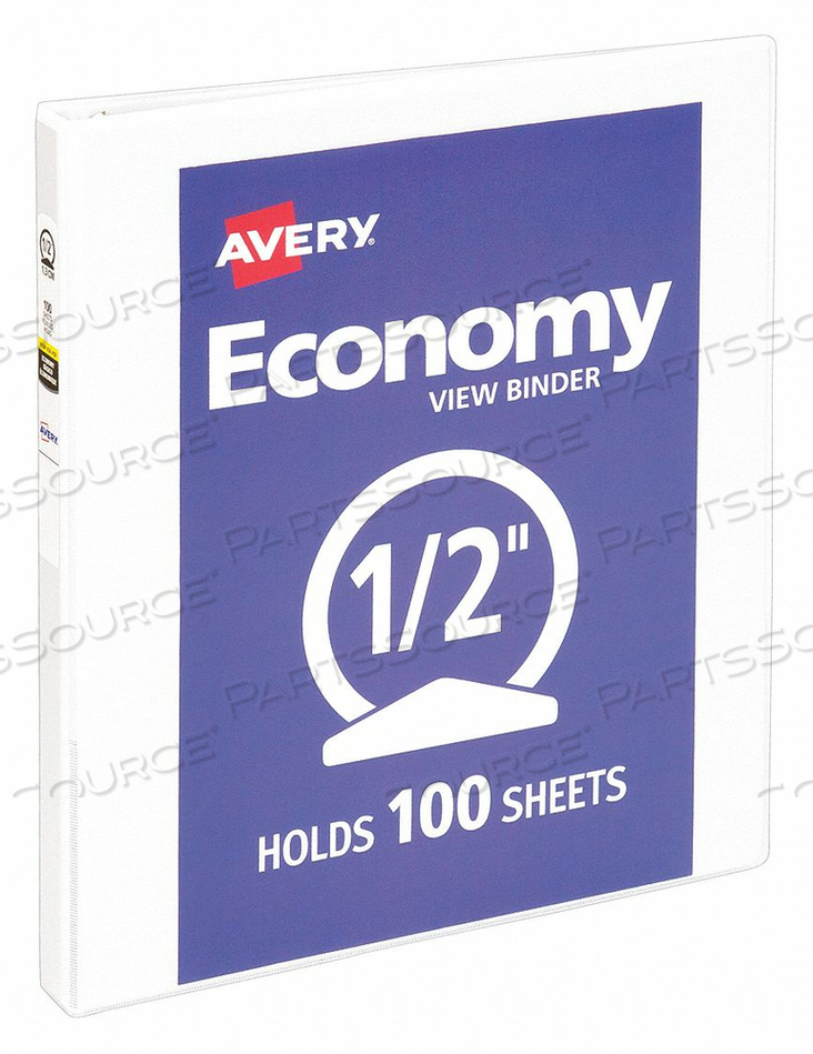 3-RING BINDER 1/2 WHITE by Avery