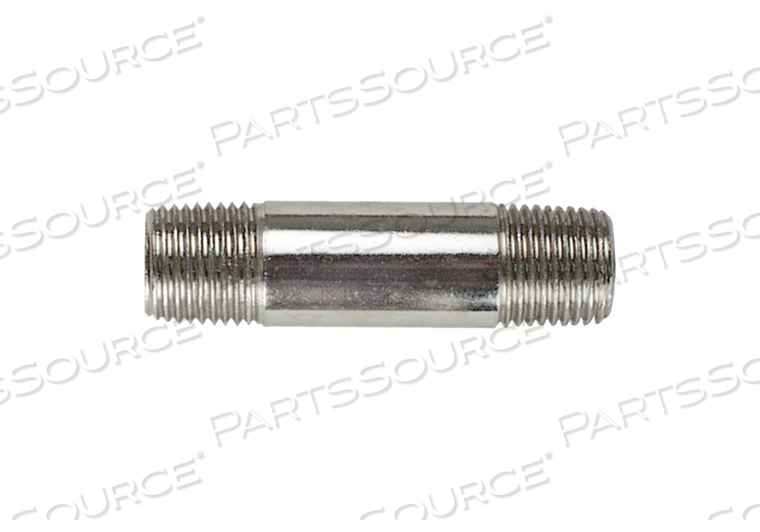 PIPE NIPPLE, 1/8 IN NPT, PLATED, 2 IN by Precision Medical, Inc.