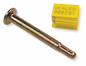 BOLT SEAL 3-1/2 L YELLOW 6 DIGITS PK100 by TydenBrooks