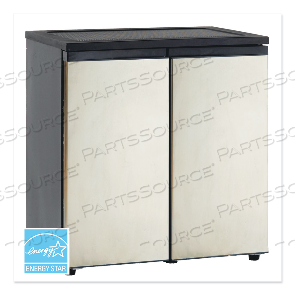 5.5 CF SIDE BY SIDE REFRIGERATOR/FREEZER, BLACK/STAINLESS STEEL by Avanti Products