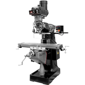 JET EVS-949 MILL WITH 3-AXIS ACU-RITE 203 (QUILL) DRO AND X-AXIS JET POWERFEED by Jet