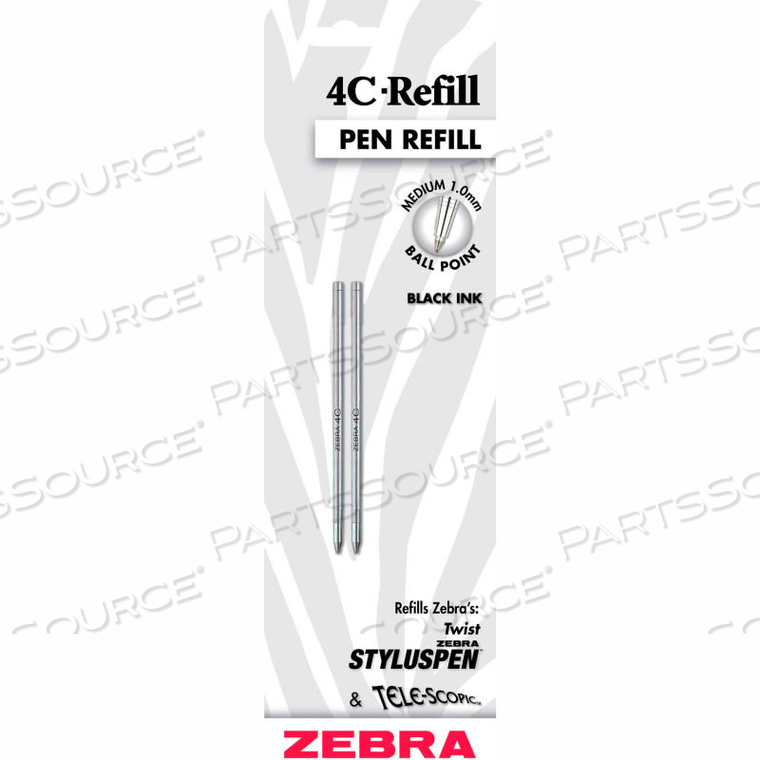 REFILL FOR 4C SERIES - BLACK INK - 2 PACK 