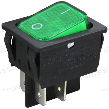 ROCKER SWITCH -GREEN LIGHT 