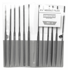 NEEDLE FILE SET 6-1/4IN.L SWISS 12 PCS. by Simonds