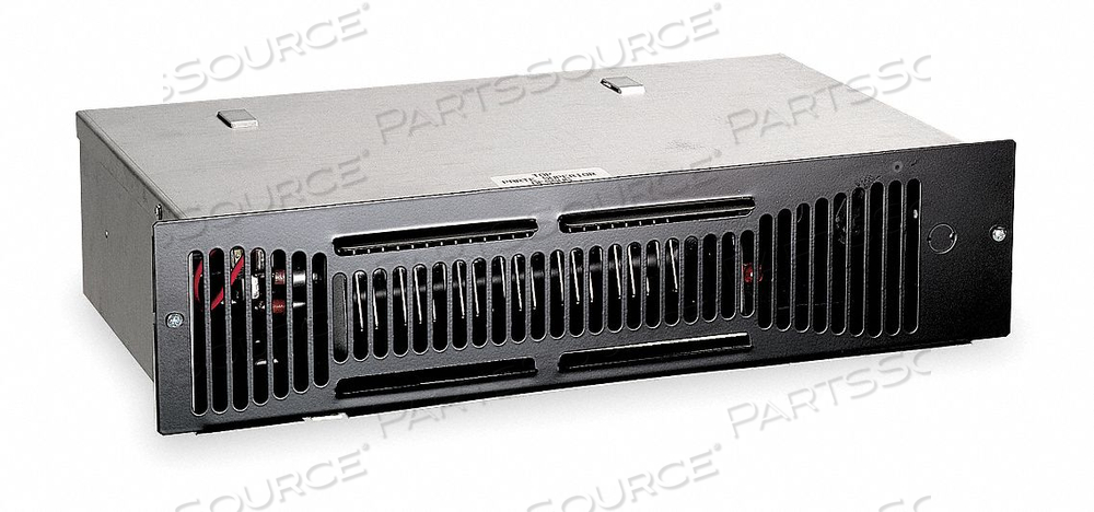 ELECTRIC KICKSPACE HEATER, ROUGH-IN HEIGHT 3 1/2 IN, ROUGH-IN WIDTH 14 1/4 IN, ROUGH-IN DEPTH 8 7/8 IN, WATTAGE OUTPUT 1500 W, 750 W, HOUSIN by DAYTON ELECTRIC MANUFACTURING CO