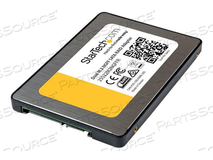 INSTALL TWO M.2 SSDS INTO A 2.5 IN BAY TO CREATE HIGH-PERFORMANCE STORAGE WITH R by StarTech.com Ltd.