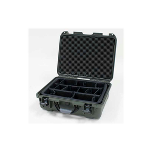 NANUK 930 CASE W/PADDED DIVIDER, 19-13/16"L X 16"W X7-5/8"H, OLIVE by Plasticase Inc.