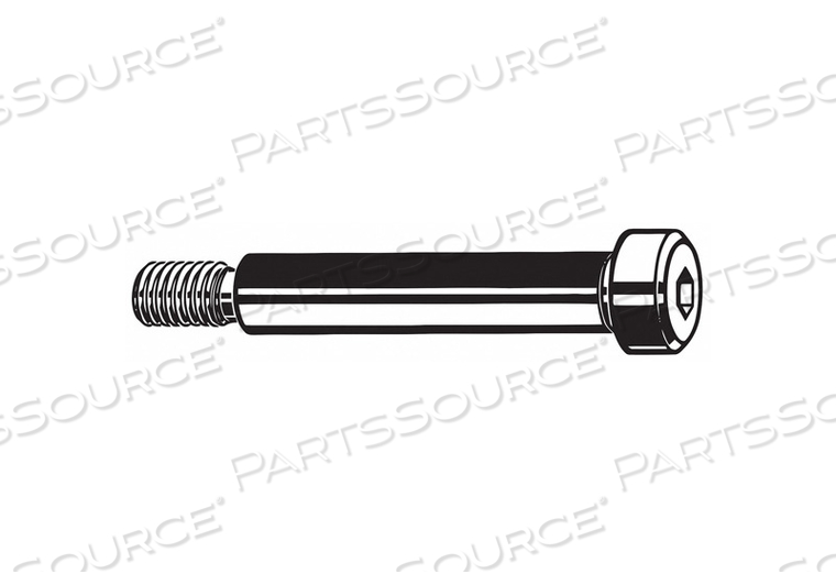 SHOULDER SCREW, STD SHOULDER SCREW, M12-1.75 THR SIZE, 18 MM THR LG, 30 MM SHOULDER LG, STD, PLAIN by Fabory