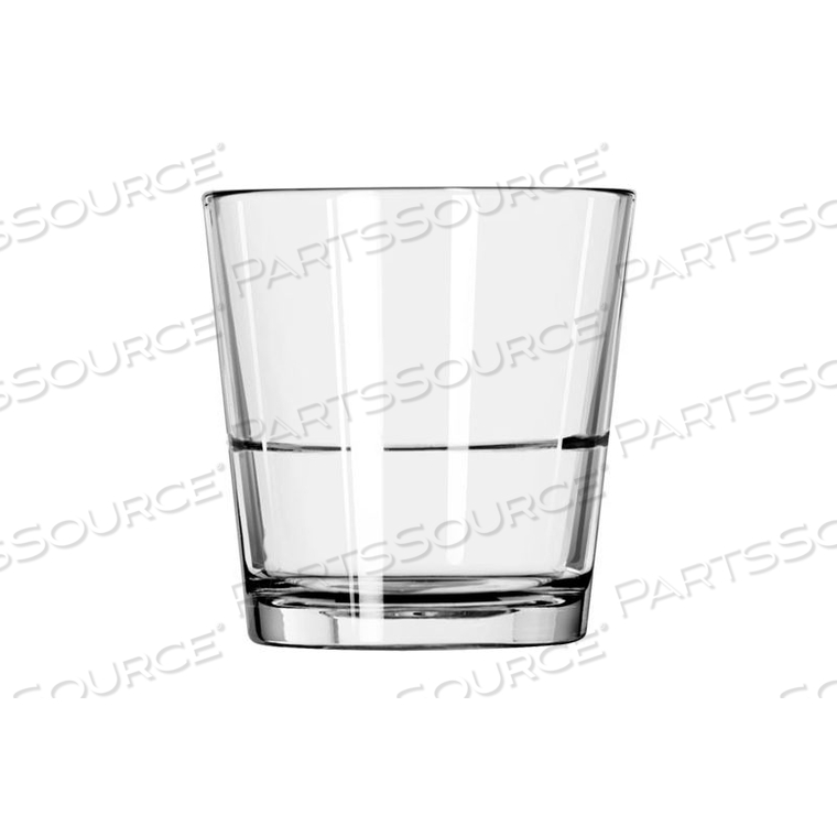 DOUBLE OLD FASHIONED GLASS, 12 OZ., STACKING RESTAURANT BASICS, 24 PACK 
