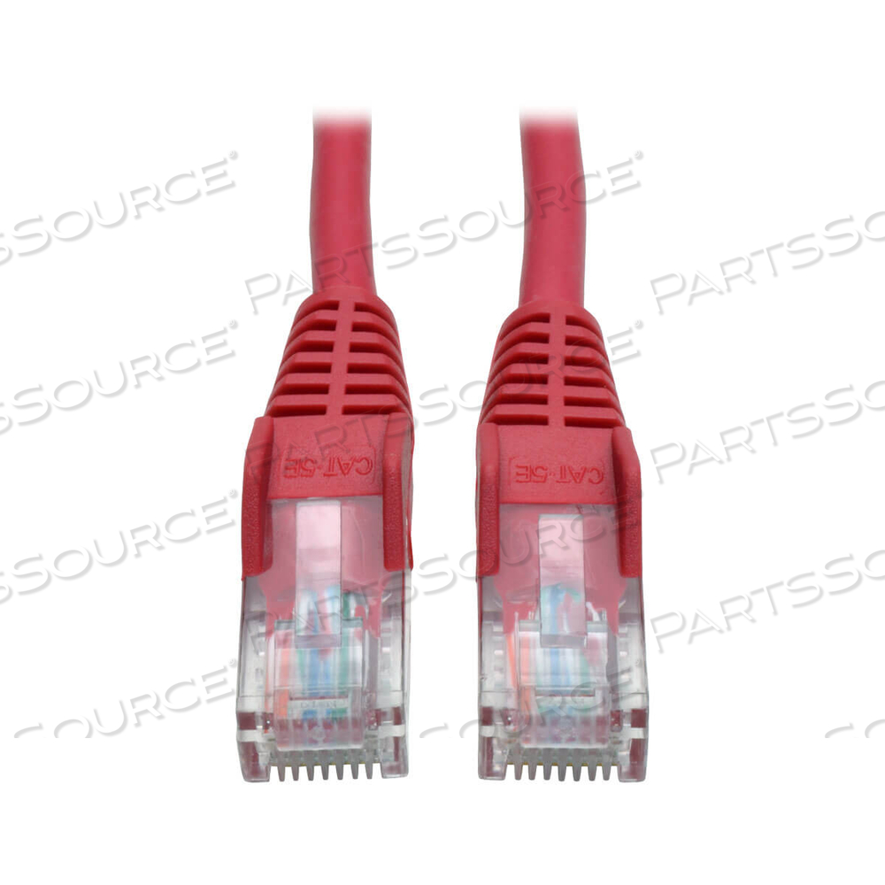 ETHERNET CABLE, CAT5E 350 MHZ SNAGLESS MOLDED (UTP) (RJ45 M/M), POE, RED, 3 FT by Tripp Lite