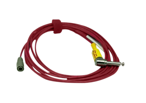 NURSE CALL CABLE ASSEMBLY, PURITAN-BENNETT MALLINKRODT 4 PIN HIROSE, 1/4 IN RIGHT ANGLE PHONE PLUG, 10 FT by APCOR