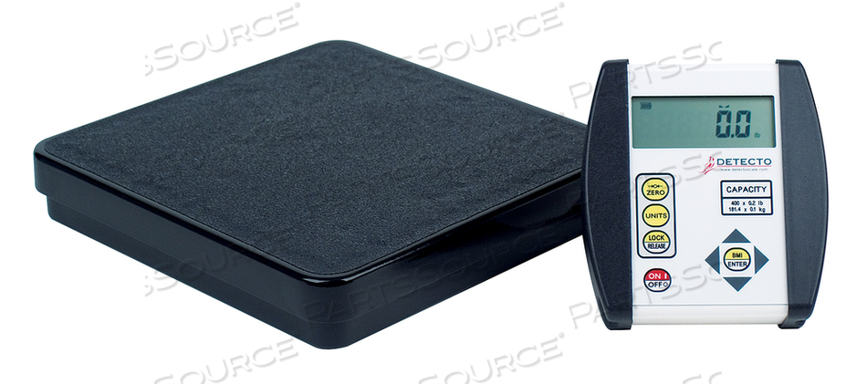 LOW-PROFILE PORTABLE PHYSICIAN FLOOR SCALE 400 LB CAPACITY by Detecto Scale / Cardinal Scale LOW-PROFILE PORTABLE PHYSICIAN FLOOR SCALE 400 LB CAPACITY by Detecto Scale / Cardinal Scale