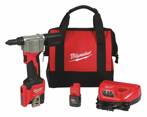 RIVET TOOL KIT 2000 LB PULLING FORCE by Milwaukee Electric Tools