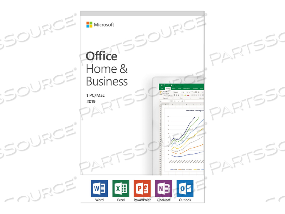MICROSOFT OFFICE HOME AND BUSINESS 2019 - BOX PACK - 1 PC/MAC - MEDIALESS - WIN, MAC - ENGLISH - NORTH AMERICA by Microsoft Corp