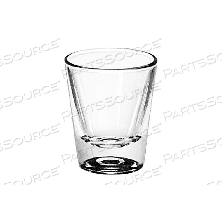 WHISKEY GLASS 1.25 OZ., 72 PACK 