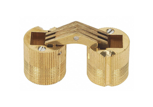 HIDDEN BARREL HINGE BRASS 39/64X35/64 IN by Soss