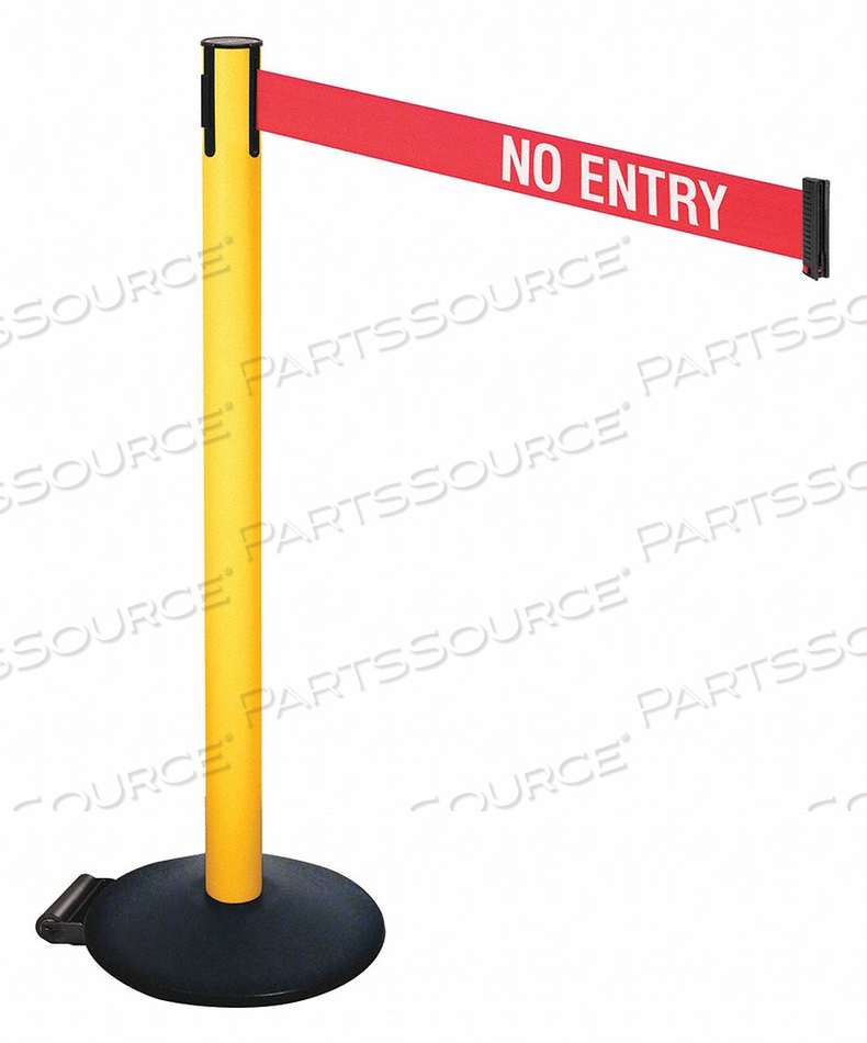 BARRIER POST PVC POST W/WHEELS NO ENTRY by VISIONTRON Corp. BARRIER POST PVC POST W/WHEELS NO ENTRY by VISIONTRON Corp.