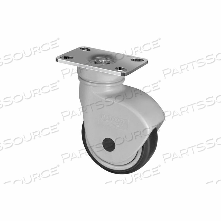 NSF CERTIFIED SANITARY CASTER - STAINLESS STEEL SWIVEL PLATE - 5" DIA. - 440 LBS. 