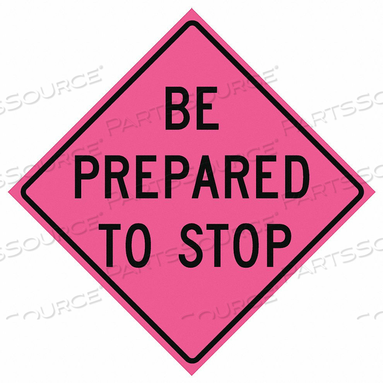 ROLL UP TRAFFIC SIGN 48 H 48 W VINYL by Eastern Metal Signs And Safety