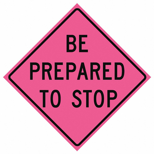 ROLL UP TRAFFIC SIGN 48 H 48 W VINYL by Eastern Metal Signs And Safety ROLL UP TRAFFIC SIGN 48 H 48 W VINYL by Eastern Metal Signs And Safety