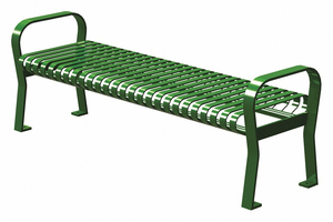 OUTDOOR BENCH 71 IN L 25-1/2 IN W GRN by Graber Manufacturing