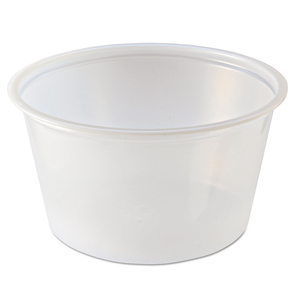 PORTION CUPS, 4 OZ, CLEAR, 125/SLEEVE, 20 SLEEVES/CARTON by Fabrikal