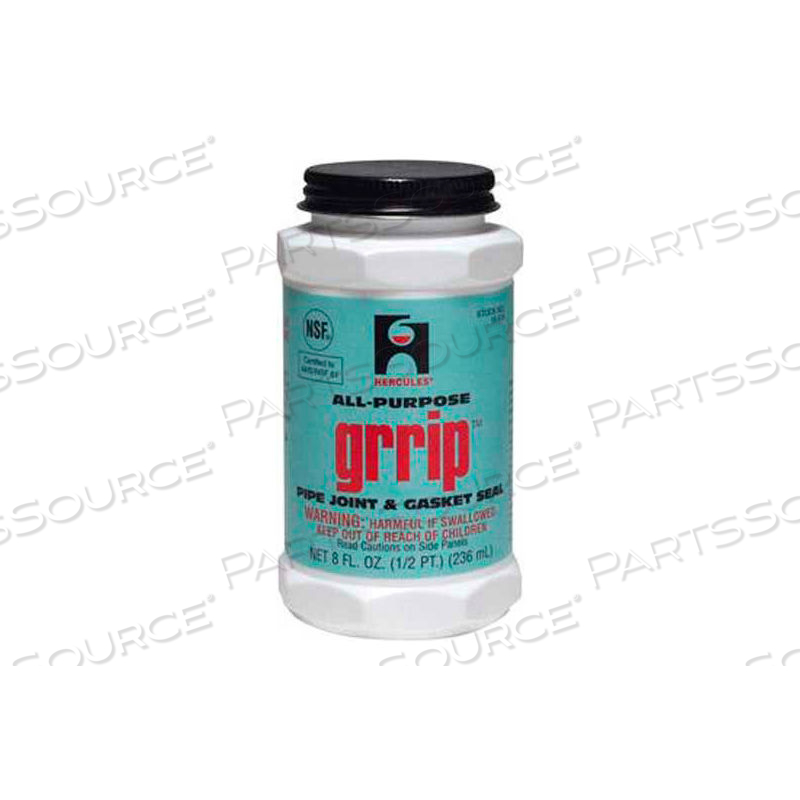 HERCULES GRRIP INDUSTRIAL BLACK THREAD SEALANT- SCREW CAP WITH BRUSH 1/2 PT. by Oatey