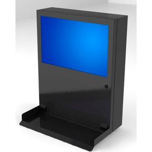 COMPUTER & MONITOR ENCLOSURE, 24"W X 6-1/2"D X 30"H, BLACK by Pc Enclosures