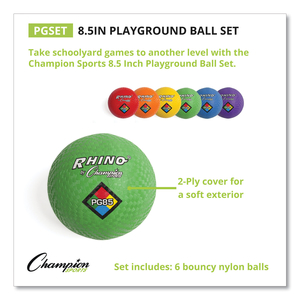 PLAYGROUND BALL SET SIZE 8.5 PK6 by Champion Sports PLAYGROUND BALL SET SIZE 8.5 PK6 by Champion Sports