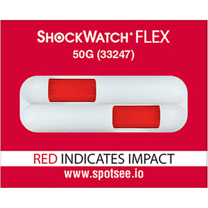SPOTSEE FLEX DOUBLE TUBE IMPACT INDICATORS, 50G RANGE, 100/BOX by Shockwatch Inc