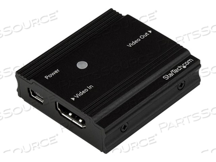 USE THIS REPEATER TO AMPLIFY YOUR 4K HDMI SIGNAL AND EXTEND IT 30 FT. USING A ST by StarTech.com Ltd.