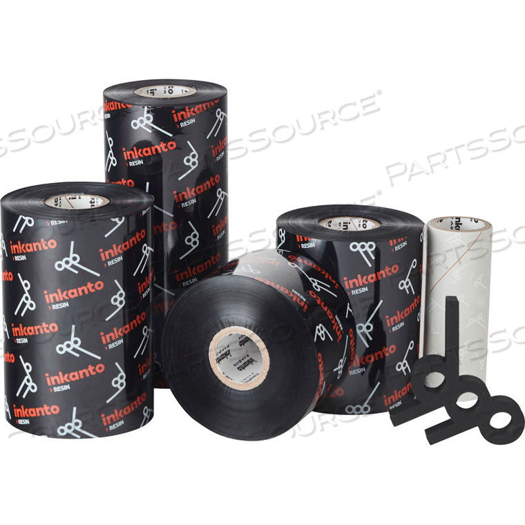 INKANTO NEAR-EDGE RESIN RIBBON - GHS, UL, 114MM X 600M, AXR 600, 12 ROLLS/CASE 