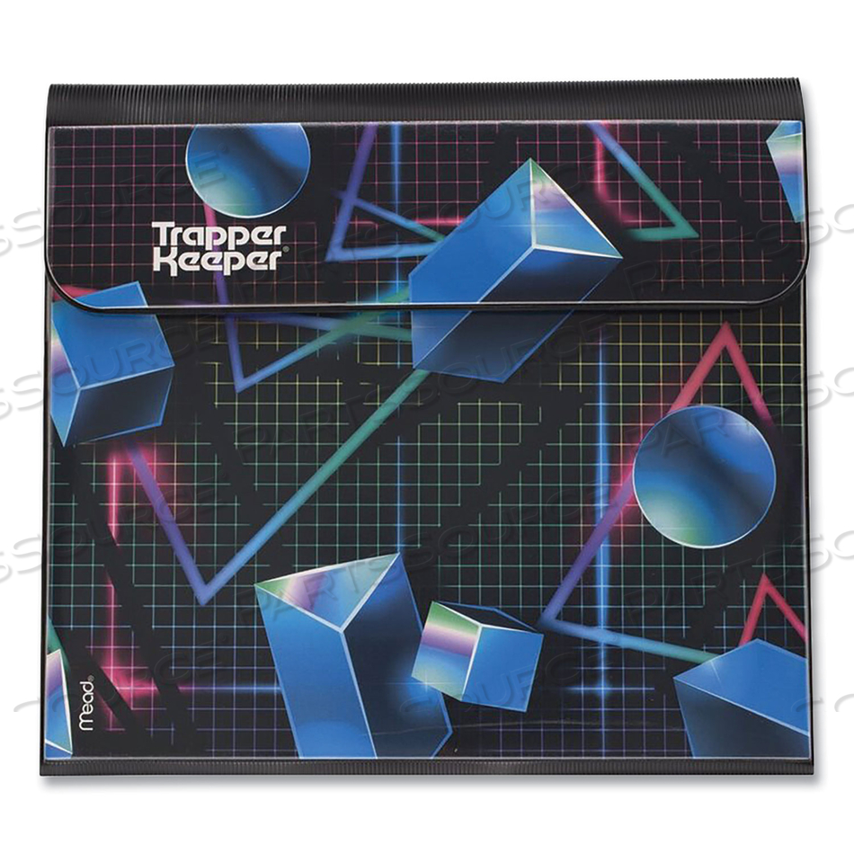 TRAPPER KEEPER 3-RING POCKET BINDER, 1" CAPACITY, 11.25 X 12.19, SHAPES by Mead TRAPPER KEEPER 3-RING POCKET BINDER, 1" CAPACITY, 11.25 X 12.19, SHAPES by Mead