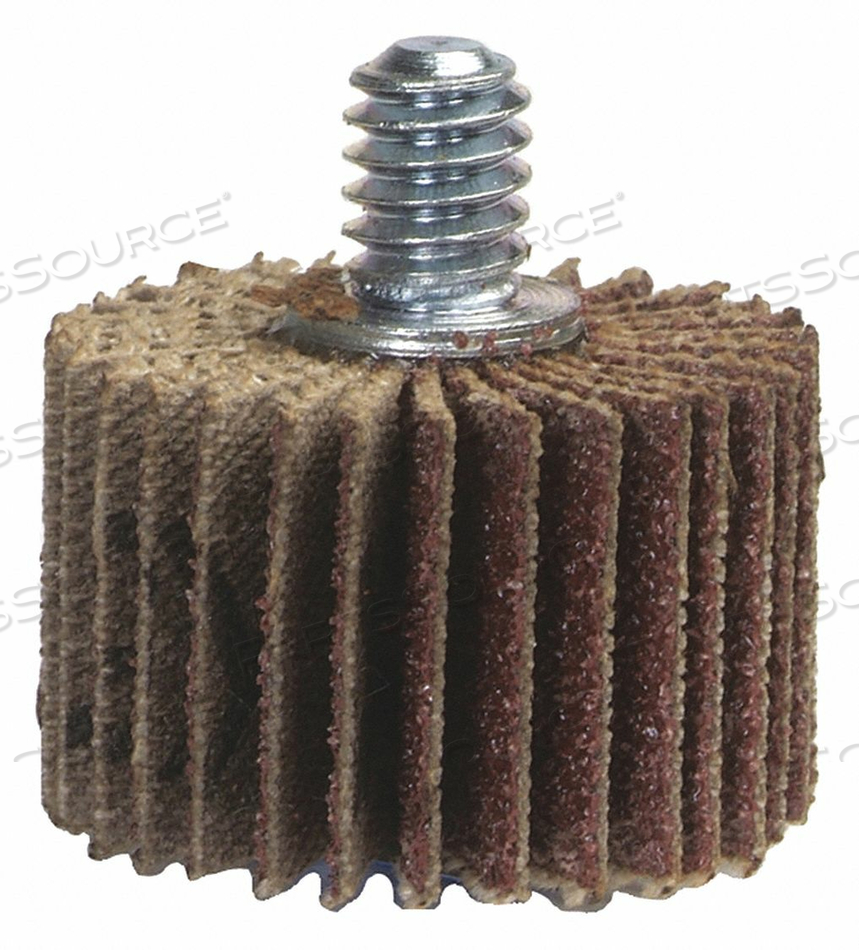 MOUNTED FLAP WHEEL THREADED 2 DIA. 1 W by Merit