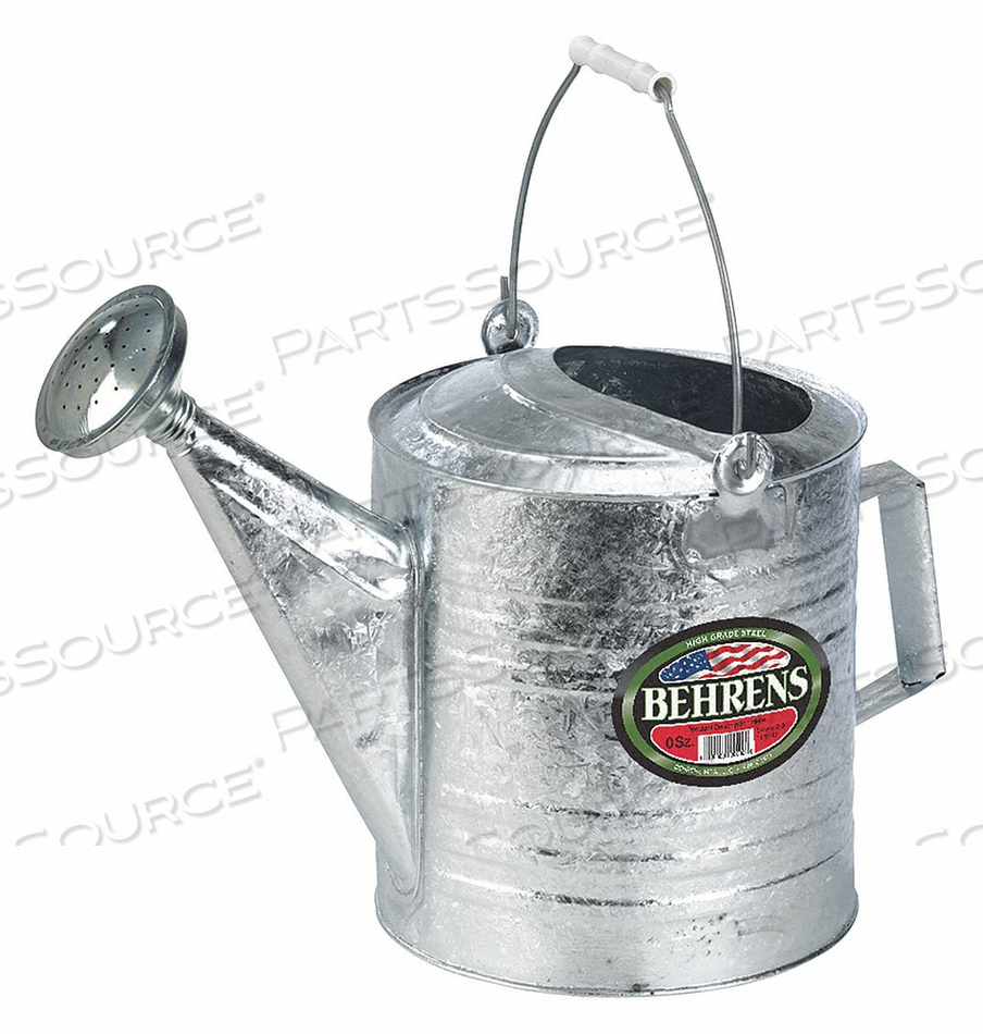 WATERING CAN, 2 1/2 GAL CAPACITY, STEEL (BODY)/WOOD (HANDLE), GRAY by Behrens